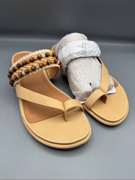 gentle souls Shoes - GENTLE SOULS - LENTINI LEATHER BEADED SANDAL
